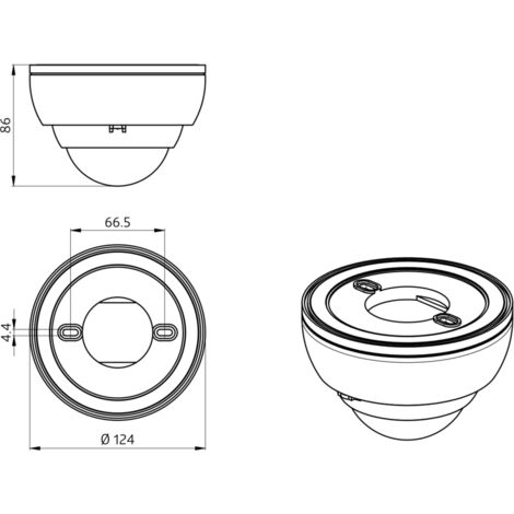 PD4-M-HCL2-AP détecteur de présence bidirectionnel LUXOMAT 93485