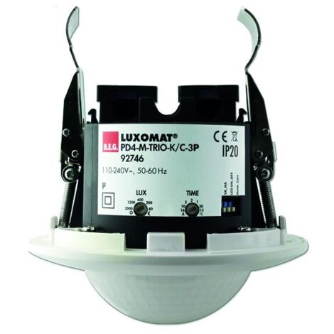 PD4-M-TRIO-3P-FP détecteur de présence trio 3 alimentations faux plafond LUXOMAT 92746