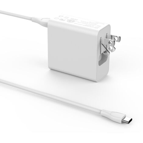 PD45W US Standard Mobile Phone, Laptop, Tablet Charger (5V/9V/12V/15V/20V) with Foldable Feet