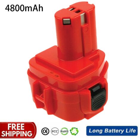 PDstation 1220 4800 mAh 12 V NI-MH Replacement for Makita Battery 12 V 1222 PA12 1233S 1234 1233 1235 1235B 1235F 192696-2 192698-8 192698-A 193138 -9 19 3157-5 192598-2 192681-5 Replacement Battery