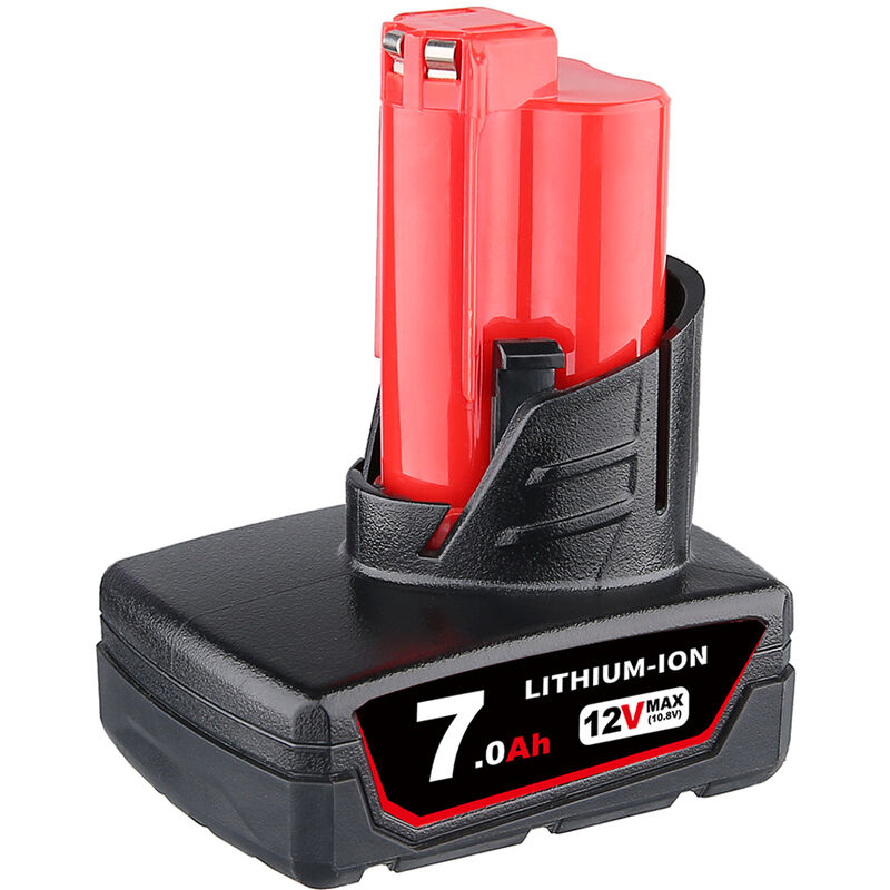 Pdstation - 12V 7000mAh for Milwaukee 48-11-2460 M12 Lithium xc Extended Capacity Battery Cordless Tools 48-11-2440