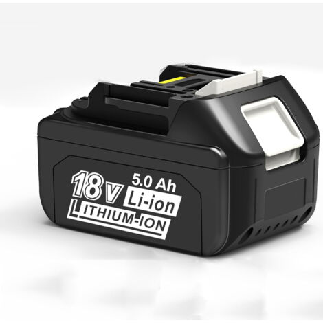 PDstation 18V 5.0Ah Batterie de Remplacement pour Makita BL1860B BL1850 BL1860 BL1830B BL1830 BL1840 BL1835 BL1845 BL1815 LXT-400 avec LED Batterie d'outils