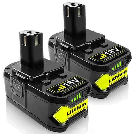 PDstation 2Pack 9.0Ah pour Ryobi One+Plus RB18L50 18V Lithium P108 Batterie P109 P102 P104 P105 P106 P108 P107 RB18L40