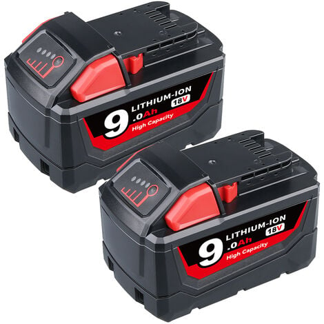 PDstation 2X For Milwaukee M18 XC 9.0 Ah M18B5 Lithium Battery 48-11-1890 M18B4 48-11-1820 48-11-1850 48-11-1828