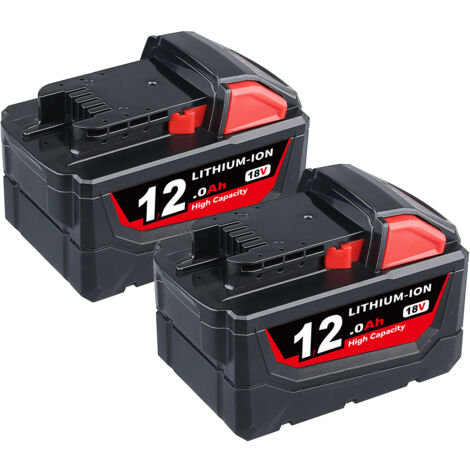 PDstation 2X Für Milwaukee M18 XC 12,0 Ah M18B5 Lithium-Batterie 48-11-1890 M18B4 48-11-1820 48-11-1850 48-11-1828 M18B6