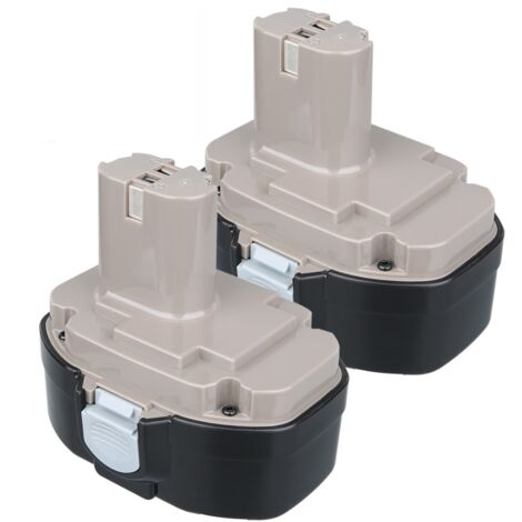 Pdstation – Batterie de remplacement 2x 18V 4.8Ah Ni-MH – Compatible Makita PA18 1822 1823 1834 1835 – Performance supérieure et longue durée de vie - 194105-7
