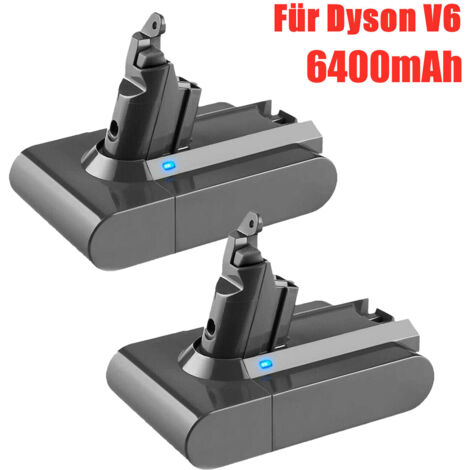 Pdstation – Batterie Li-ion 21.6V 6400mAh pour aspirateur Dyson V6 DC58 DC59 DC61 DC62 DC72 DC74 SV03 SV05 SV06 SV07 SV09 – Charge rapide – Sécurité supérieure