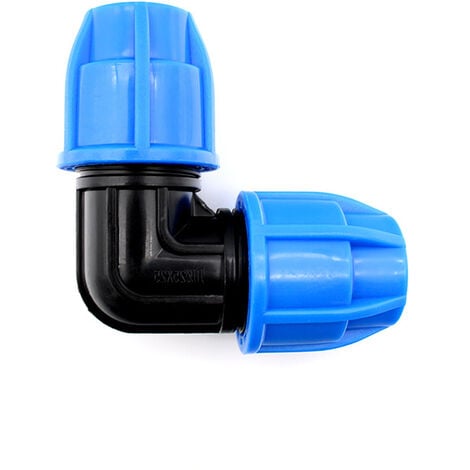 PE 25 Coude plastique égal pour tuyau polyéthylène tuyau ø 25（4 pcs）