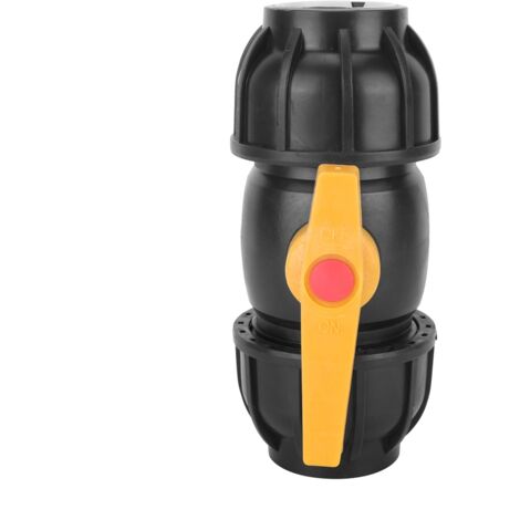 PE Plastic 50mm Diameter Ball Valve Connector Water Pipe Fitting Accessories