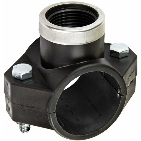 PE Rohr Anbohrsattel 50 mm x 1/2 Zoll Innen-Gewinde Anbohrschelle Anbohrschellen