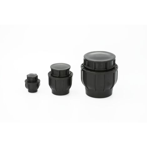 PE Rohr Endkappe 32 mm 1 Zoll Endstopfen Blindstopfen Klemmverbinder