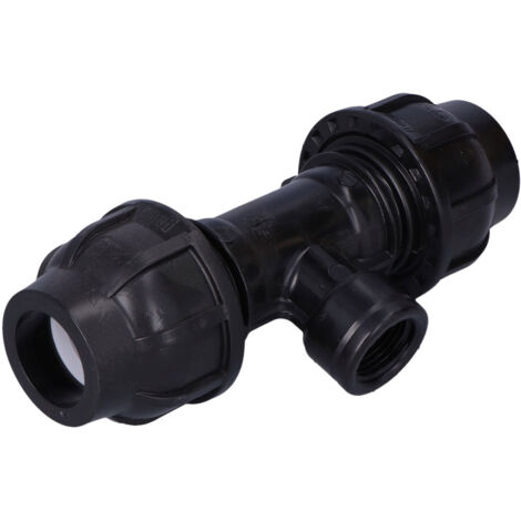 PE Rohr T-Stück 25 mm x 1/2 Zoll Innengewinde Abzweig Verschraubung
