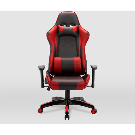 PeÃ±iscola noire et rouge Chaise d'Ã©tude de jeu pour les jeunes.