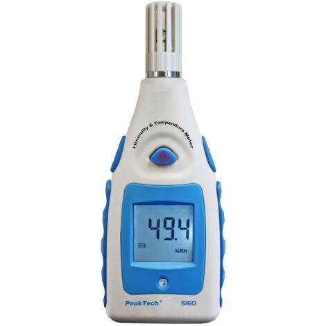 Peak Tech aria Misuratore di umidità con visualizzazione della temperatura dell' aria/Misuratore di Temperatura/Termo-igrometro/Costruzione Umidità E TERMOMETRO, 1 pezzo, P 5160
