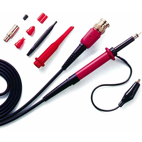 Peak Tech BNC sonda oscilloscopio 250 MHz con accessori, 100: 1, 1 pezzi, P TK 250/1