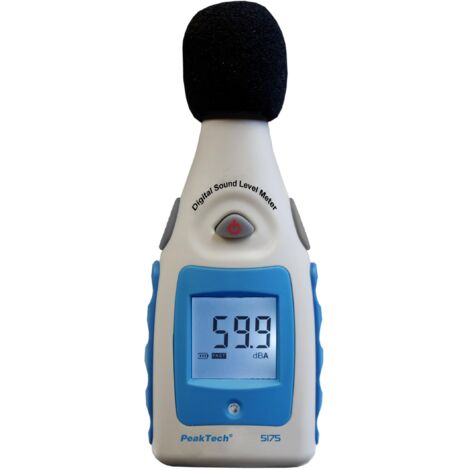Peak Tech Digital Schall Misuratore di livello 30 – 130 DB in a della Valutazione, 1/2 pollice microfono, classe 2, Misurazione rumore, 1 pezzi, P 5175