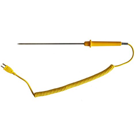 Peak Tech Typ K Stab sonda di temperatura di 50 gradi C fino a 650 gradi C/Langer sonda di temperatura in 20 cm Stab costruzione della forma con lunghezza del cavo di 170 cm, 1 pezzi, di TF 10