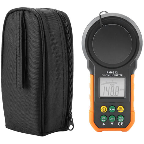 PEAKMETER PM6612 Luxmètre numérique de haute précision 200 000 Lux