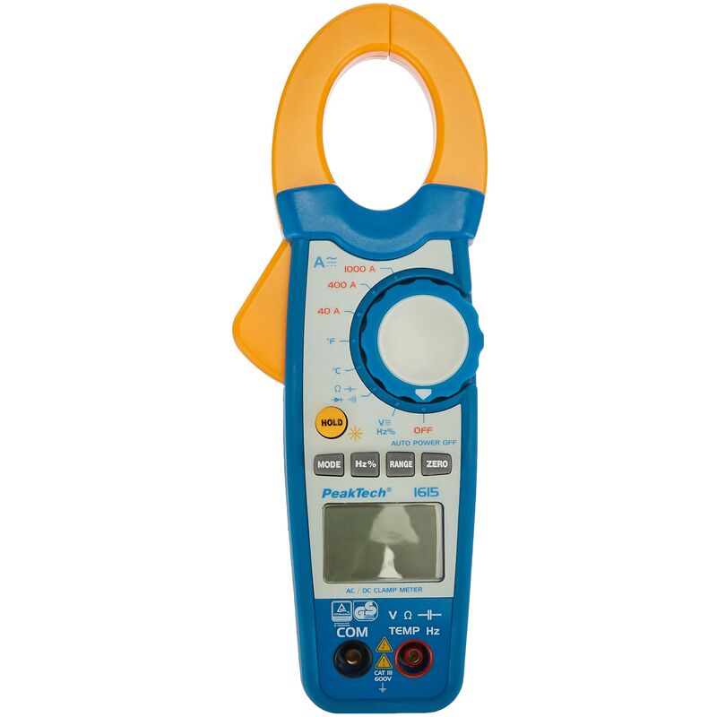Image of Peak Tech 1000 a ac/dc pinza amperometrica/Multimetro – 3999 – Cifre con tester/voltmetro/Diode test/termometro/capacità Test, 1 pezzi, p 1615