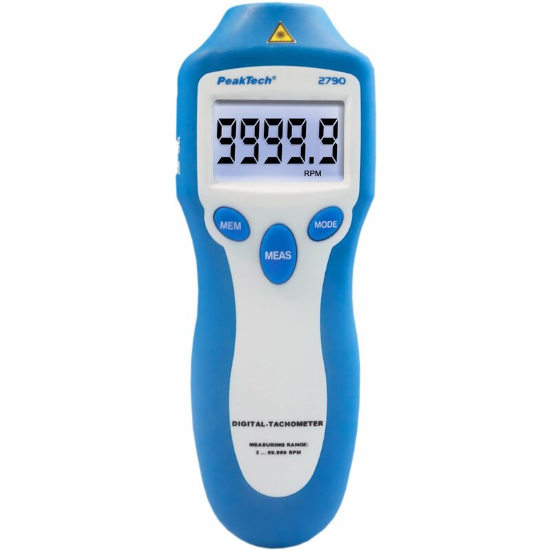 PeakTech P 2790 - Contagiri laser 2-100.000 RPM, senza contatto