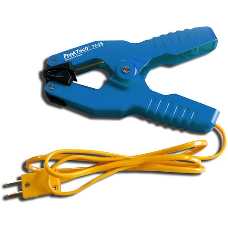 PeakTech Pratica sonda di temperatura tipo K come pinza di serraggio per tubi, 1 pezzo, TF-25