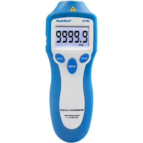 PEAKTECH Tachymètre P 2790, 5 chiffres, 1... 99.999 tr/min