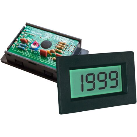 PeakTech Voltmetro digitale da incasso/amperometro 2000 conti, 1 pezzo, LDP-140