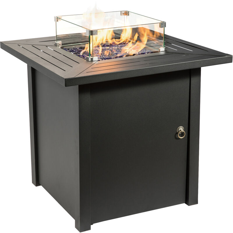 

Brasero Exterior Cuadrado De Acero Al Gas Para Jardín Patio HF45701AA-S-EU - Peaktop