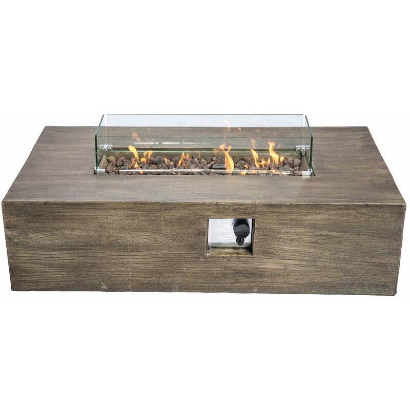 

Brasero Exterior De Propano Rectangular 48' De Para Jardín HF48708AA-EU - Peaktop