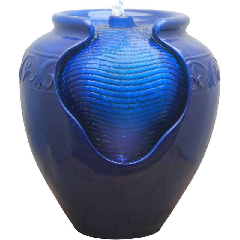 

Fuente De Agua Azul Con Bomba Para Decorar El Jardín O Patio YG0036AZ-EU - Peaktop