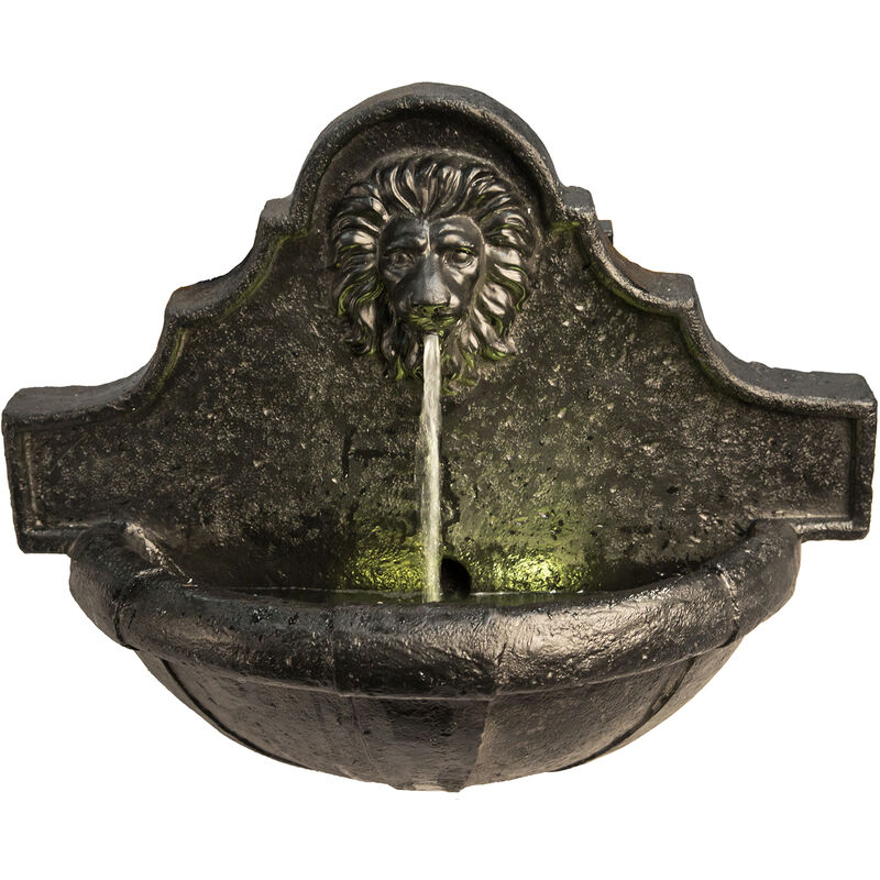 

Fuente De Agua De Pared De Cabeza De León Con Luces LED VFD8433-EU - Peaktop
