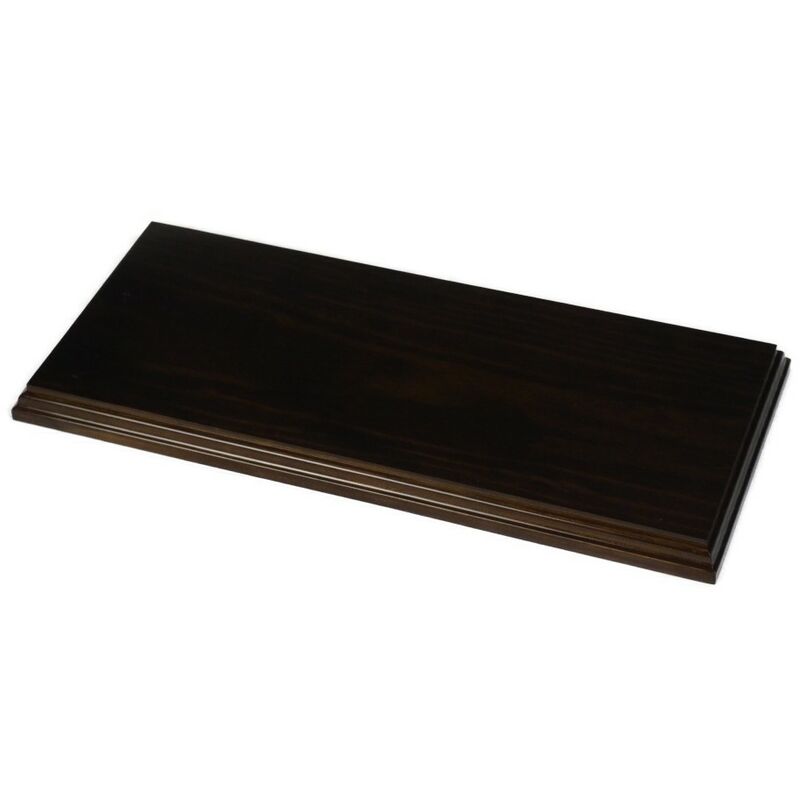 

Peana rectangular barniz nogal. 43*19 cms.