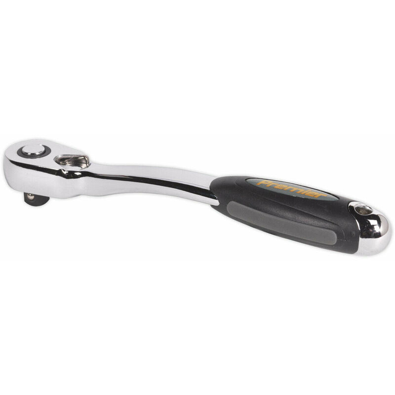 Pear-Head Offset Ratchet Wrench - 3/8' Sq Drive - Flip Reverse - 72-Tooth