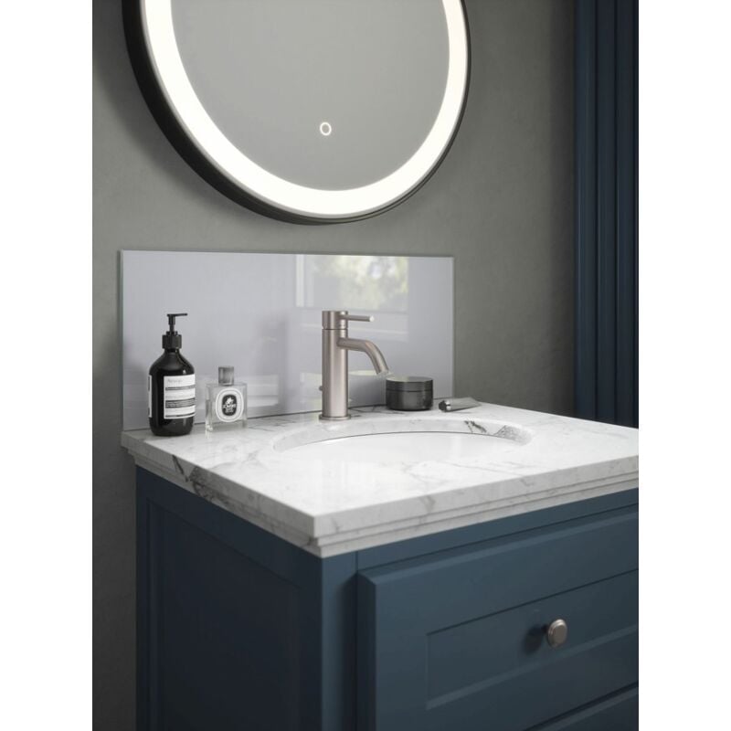 Splashback - Pearl Glass Bathroom 250mm x 600mm x 4mm - Pearl
