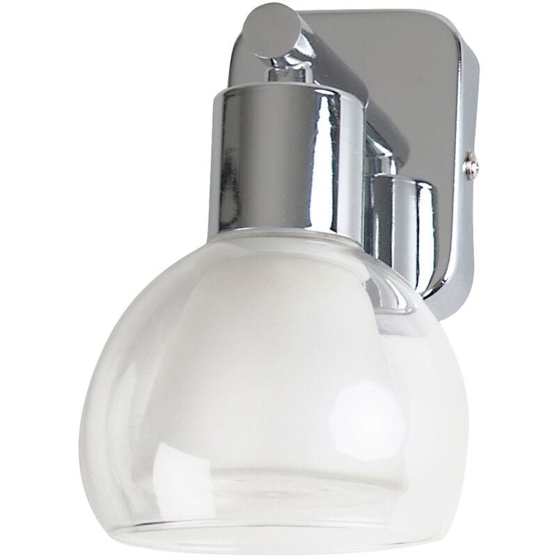 

PEARL Spot 1 lumiere LED - L 10 x H 16 cm - Gris argenté - alu brillant