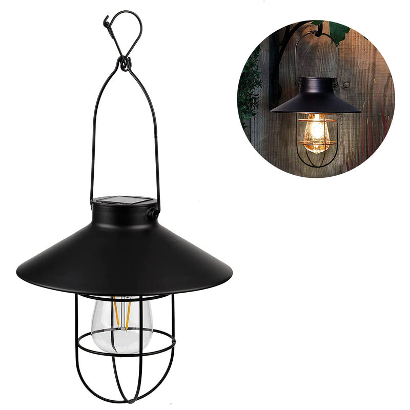 Image of Pearlstar Solar Lantern Outdoor Hanging Vintage&hellip;