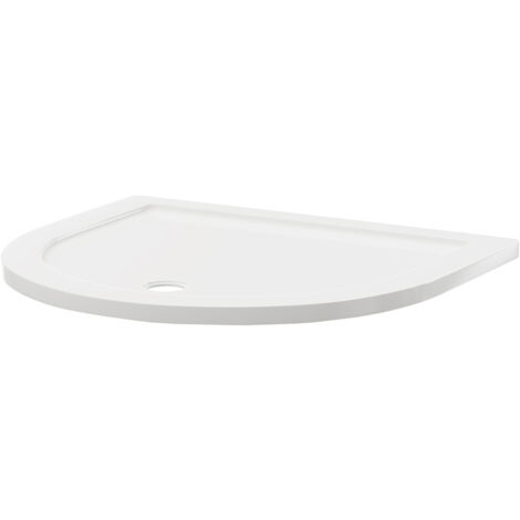 Pearlstone 1050mm x 950mm x 40mm D Shaped Shower Tray