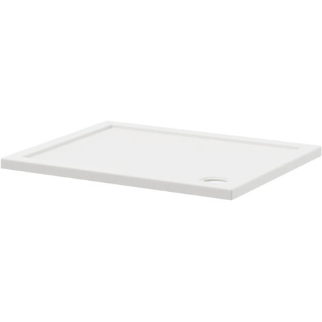 Pearlstone Slip Resistant 1000mm x 800mm x 40mm Rectangular Shower Tray
