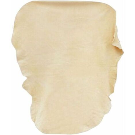 Peau de Chamois Naturelle Voiture XXL/90x60cm, Chamoisée Cuir Véritable Verre Miroir Vitre, Suède Professionnel Efficace Detailing Auto Moto, Anti Rayures Polissage Super Absorbant Séchage
