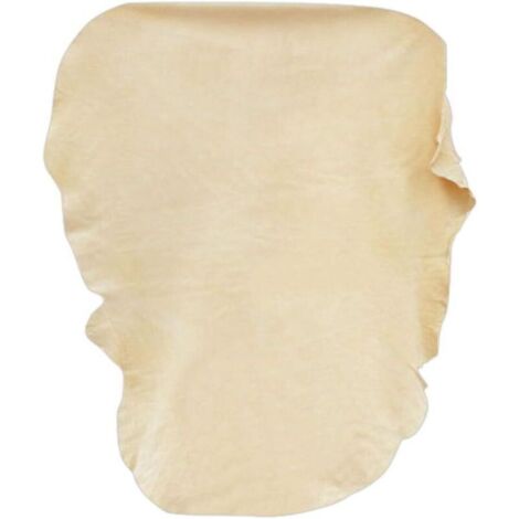 Peau de Chamois Naturelle Voiture XXL/90x60cm, Chamoisée Cuir Véritable Verre Miroir Vitre, Suède Professionnel Efficace Detailing Auto Moto, Anti Rayures Polissage Super Absorbant Séchage