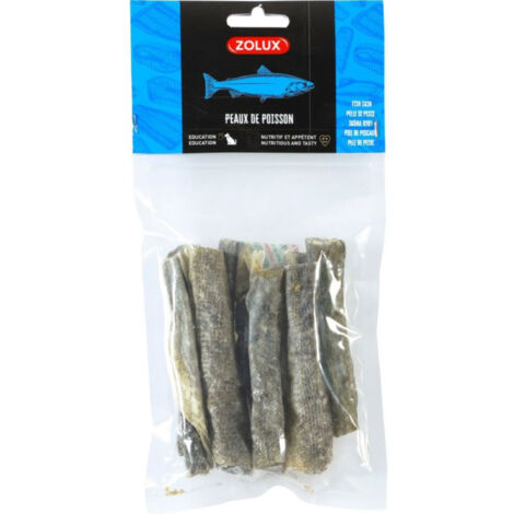 Peau de poisson 60 g friandises pour chien - zolux