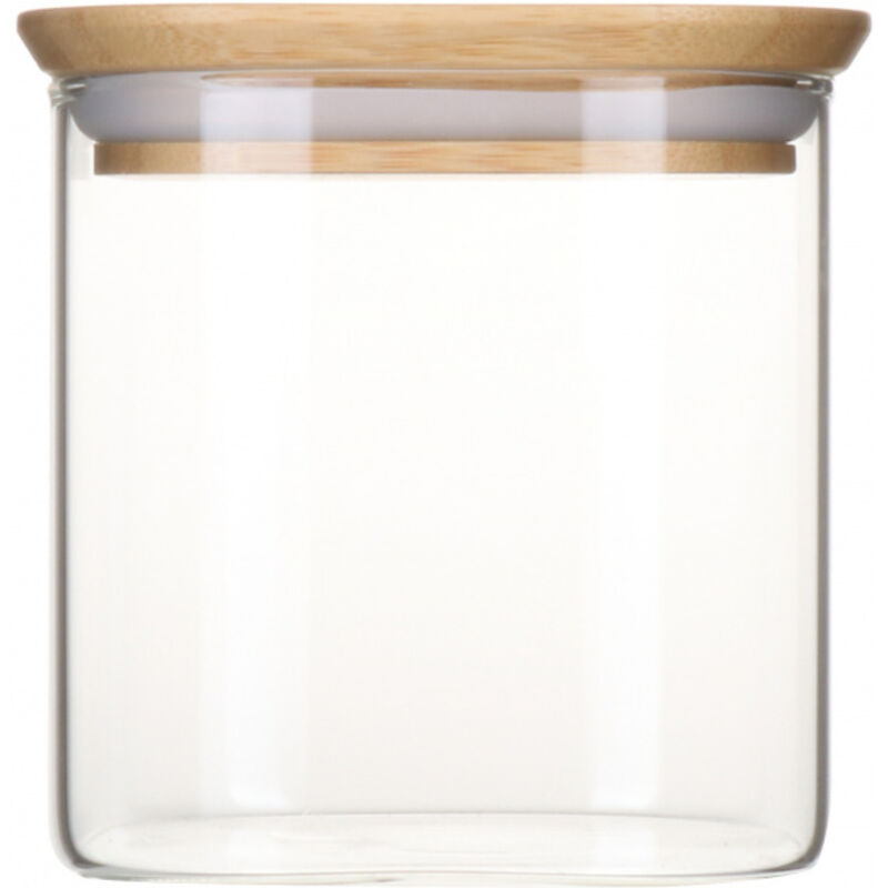 Unbekannt Pebbly Vorratsdose Quad. Glas/bambus 0, 8l ()