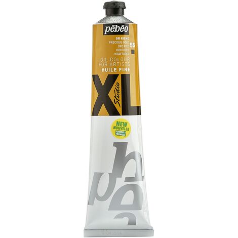 PEBEO Fine Studio XL Colore ad Olio per Pittura, Arancione (Oro Ricco), 200 ml