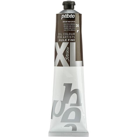 PEBEO Fine Studio XL Colore ad Olio per Pittura, Marrone (Van Dyck), 200 ml