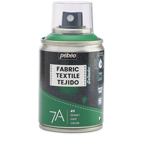 PEBEO - Pittura spray per tessuti 7A Spray - Tessuti naturali e sintetici - A base acqua - Senza solventi - Lavabile in lavatrice - Pittura su tessuto PEBEO colore Verde