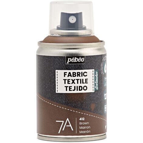 Pebeo Pittura Spray per Tessuti, Marrone, 10.5 x 5.2 x 5.2cm