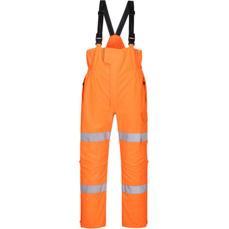 Pechera con tirantes para condiciones extremas naranja L