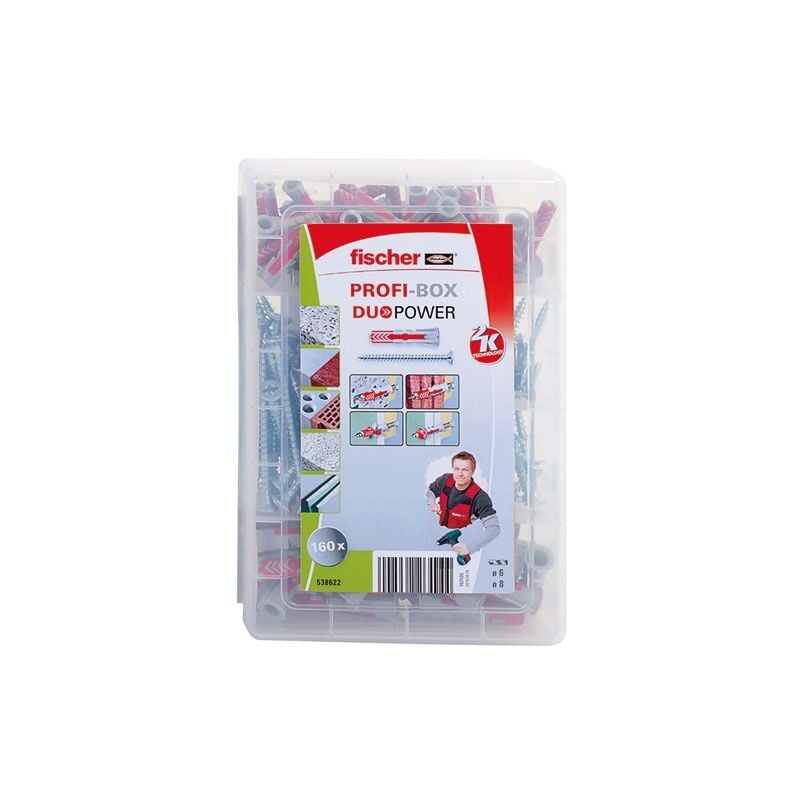 Cheville Masterbox duopower avec vis X50 pièces - Fischer