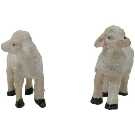 Pecora in Resina 4,5x2x5 cm per Presepe 2 modelli 11810
