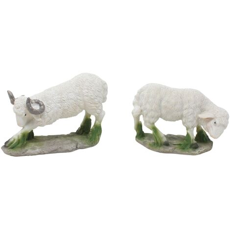 Pecore in Resina per Presepe 2 Modelli assortiti 10411